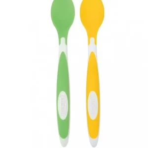 Dr. Brown’s Pack 2 Cuillères Pointe Souple 4M+ – Sans BPA