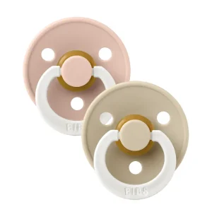 2 sucette Blush GLOW/Vanilla GLOW 0-6 mois – BIBS