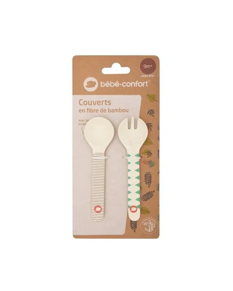 Couverts d’apprentissage en Bambou Jungle Vibes – Bébé Confort