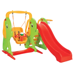 Balançoire et toboggan en forme d&rsquo;éléphant – Pilsan