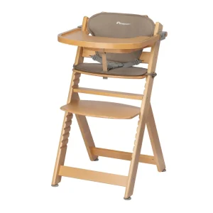 Chaise Haute Bébé En Bois Avec Coussin Timba