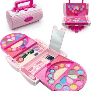Trousse de maquillage pour enfants compacte pliable
