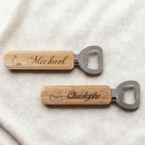 Décapsuleur en bois personnalisable