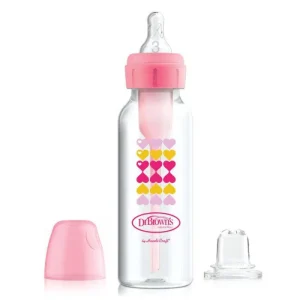 Biberon col étroit 250 ml Rose – Dr Brown&rsquo;s