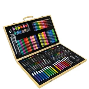 MALLETTE À DESSIN EN BOIS 180 PIÈCES