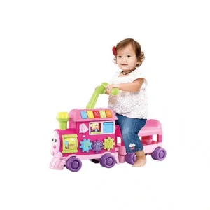 Trotteur Train Éducatif Rose WINFUN