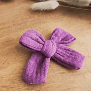 La barrette noeud Violette