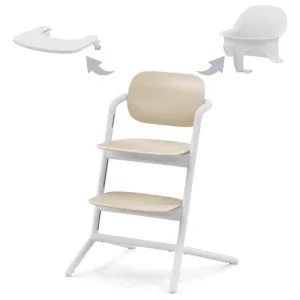 Chaise haute Lemo 3 en 1 Sand white