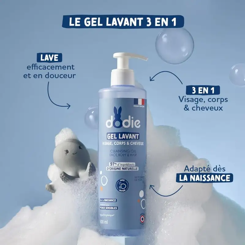 DODIE gel lavant 3en1-1L – Image 2