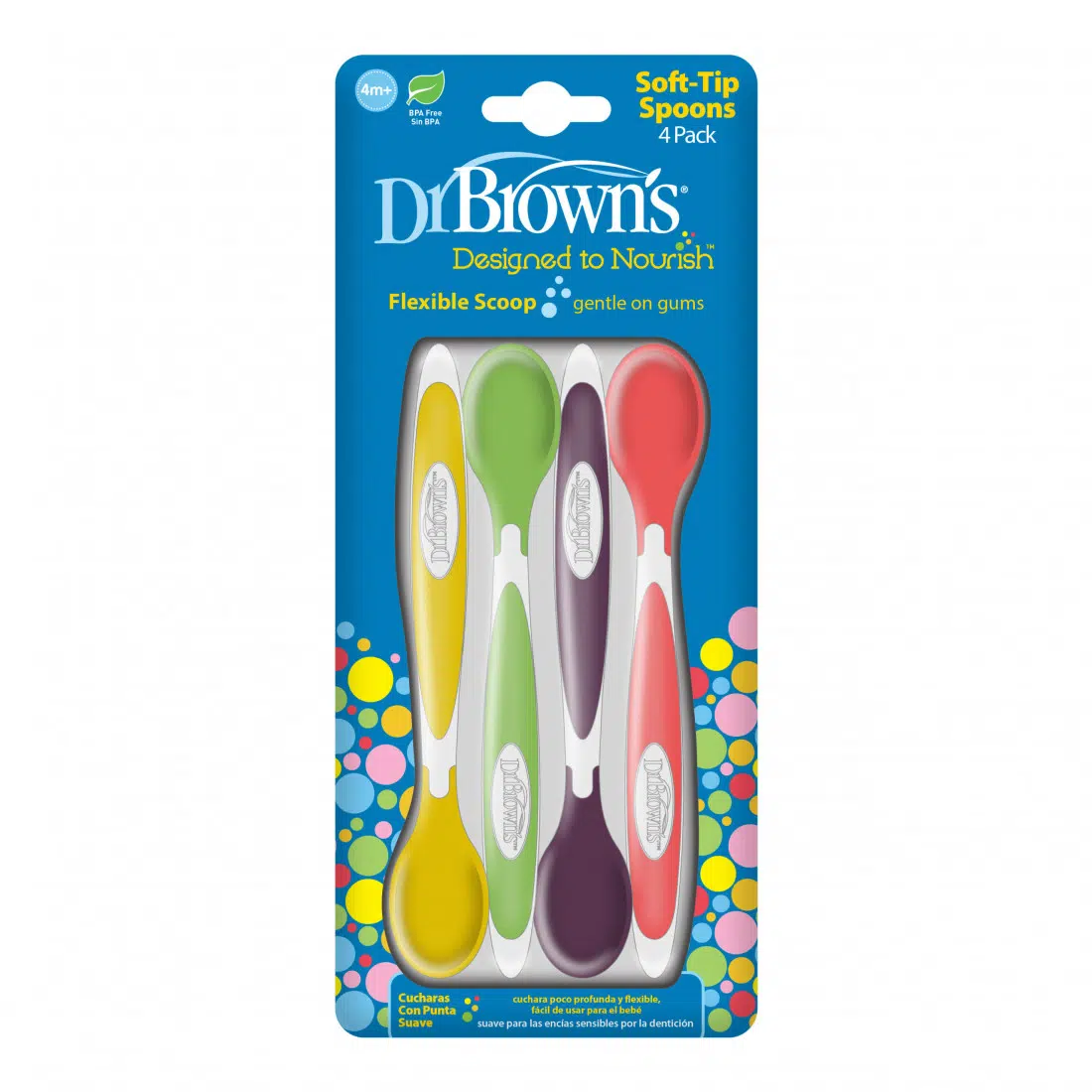 Dr Brown’s 4 Cuillères à pointe souple 4m+ – Image 2