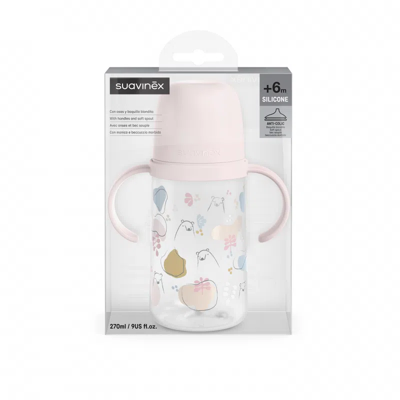 Tasse d’Apprentissage 270 mL Rose Suavinex – Image 3