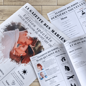 Gazette des mariés – votre histoire